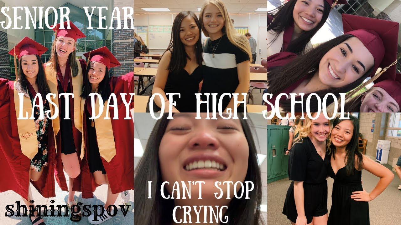 LAST DAY OF HIGH SCHOOL VLOG — SENIOR YEAR **i couldn’t stop crying ...