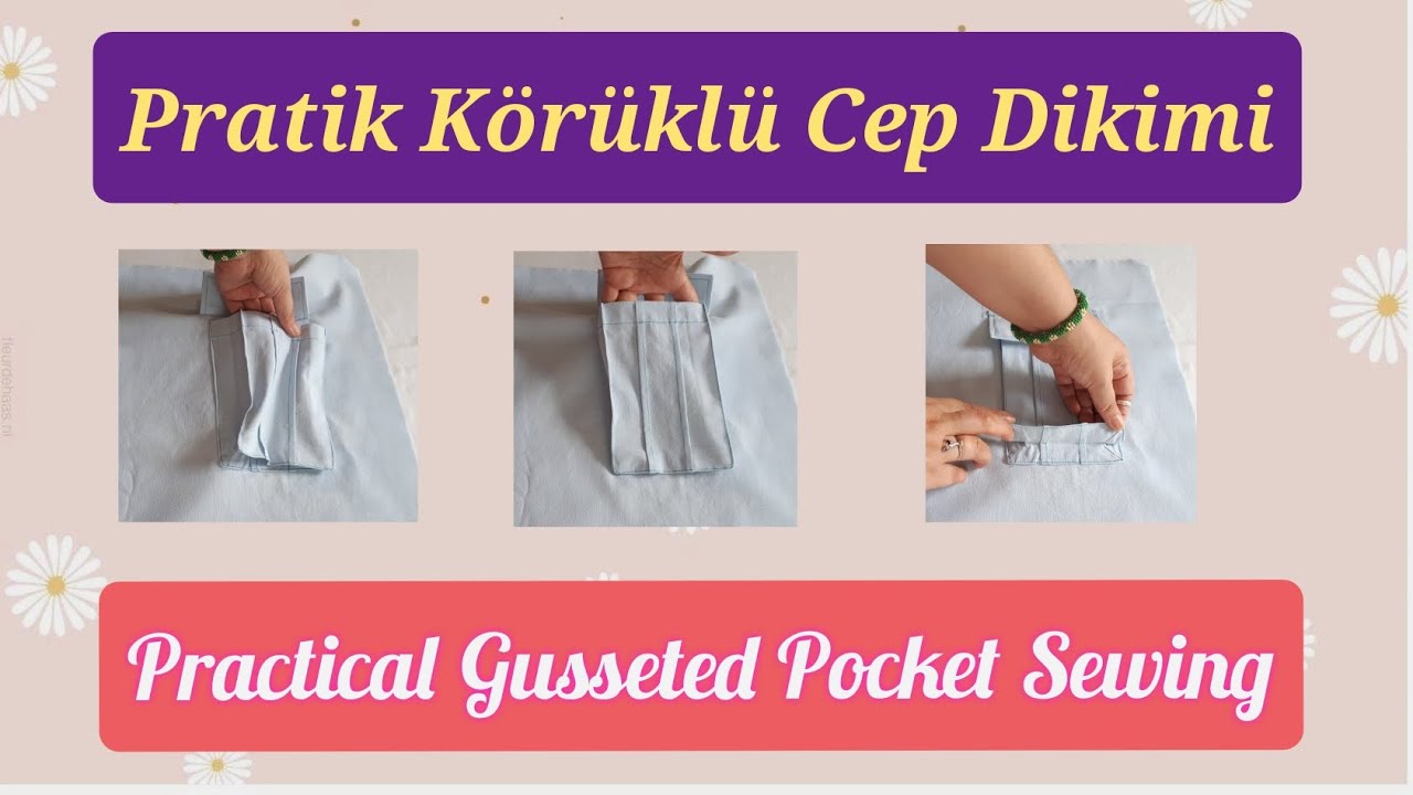 [DIY] Körüklü Cep Nasıl Dikilir / Pratik Kalıpsız Kesim Dikim Körüklü Cep