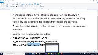 NonClustered Index in Pashto 22 Part 3