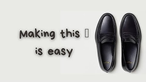How to make Weaved Apron Loafers Shoes