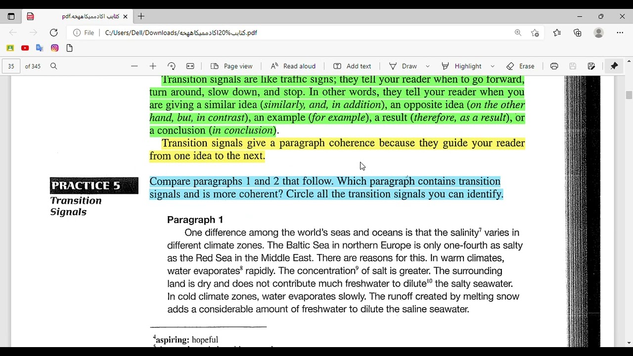 شرح الفصل الثاني مادة اكاديميك للمرحلة الثالثة_ Academic writing ch2