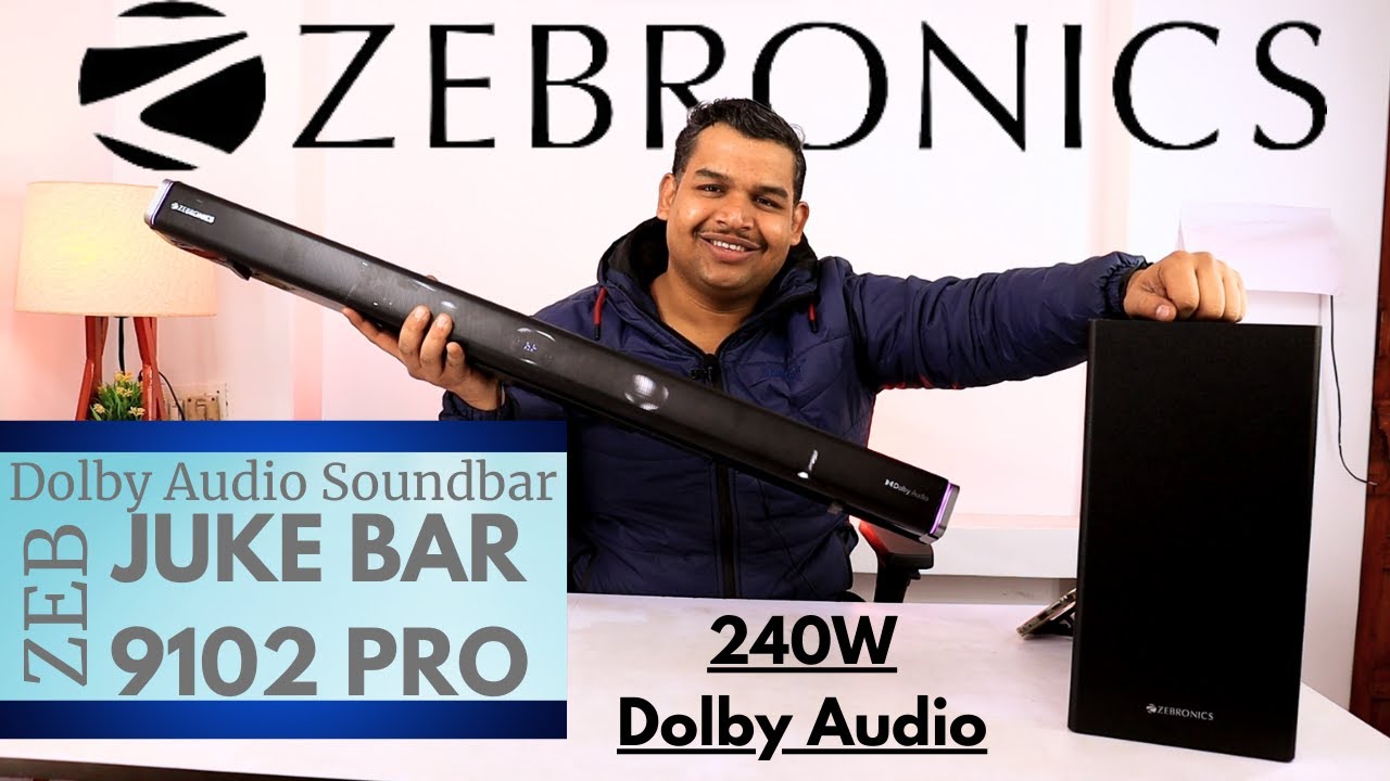 Zebronics 9102 Pro Dolby Audio Soundbar Best Dolby Audio Soundbar