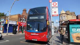 *Rare* 10128 on 296 at Ilford station. 296 using the Enviro 400 #busenthusiast