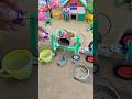 Mini Cement Mixer Machine Making Concrete 🏗️ | Toy Tractor Construction Challenge #shorts