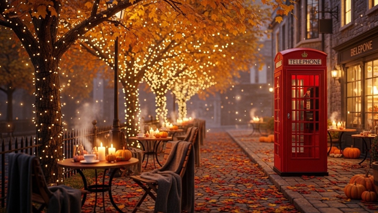 Rainy Coffeehouse Ambience ☕ Fireplace & Relaxing Jazz Piano0221