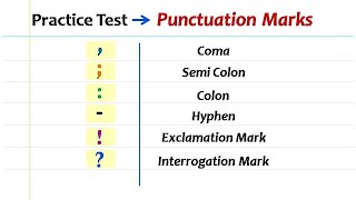 English Punctuation Quiz 2| How to use punctuation marks correctly | Practice Test Punctuation