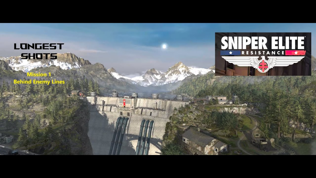 Sniper Elite Resistance - Longest Shots! Mission 1, Behind Enemy Lines HDR