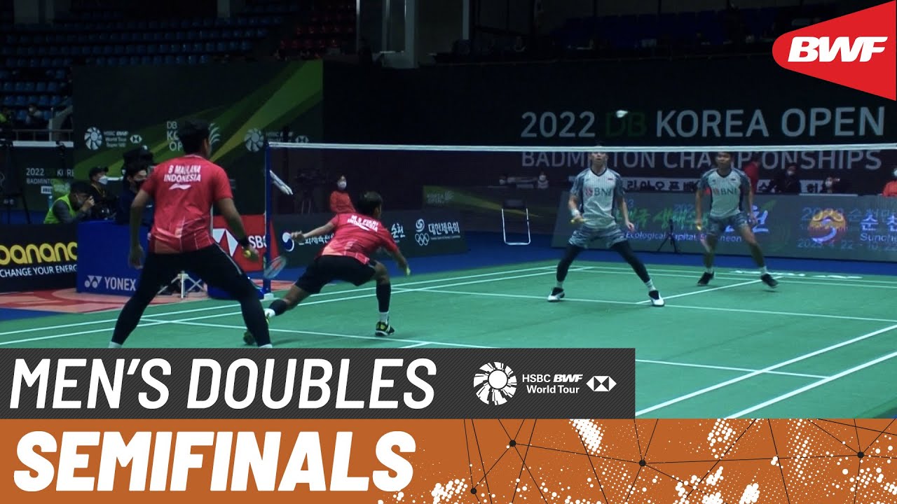 Korea Open Badminton Championships 2022 Fikri/Maulana (INA) vs Alfian/Ardianto (INA) 4 SF