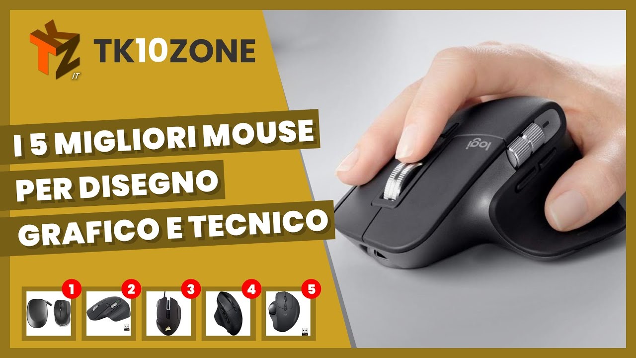 Mouse Per I 5 migliori mouse per disegno grafico e tecnico - YouTube