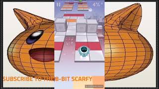 Rolling Sky The Winter 100% Clear All Gems The 8-Bit Scarfy