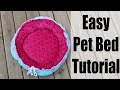 Easy Reversible Pet Bed Sewing tutorial