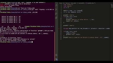 somme des entiers et produit matriciel avec API OpenMp
