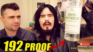 Irish People TRY The World's Strongest Alcohol For The First Time!! (96% 192 Proof) #shorts
