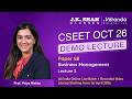 CSEET OCT 26 l DEMO LECTURES l Paper 4 l Business Management | Lecture 2 #csatjkshahclasses