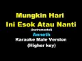 ANNETH - MUNGKIN HARI INI ESOK ATAU NANTI(instrumental) - KARAOKE FOR MEN (HIGHER KEY)