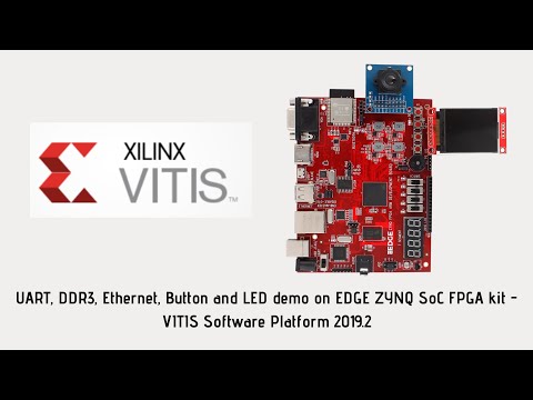 UART, DDR3, Ethernet, Button and LED demo on EDGE ZYNQ SoC FPGA kit -VITIS Software Platform 2019.2