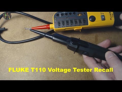 Fluke Fluke T110 Voltage & Continuity Tester Fluke H15 Holster Case2021 Edition 