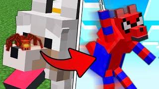 Mi Lobo Se Convirtió En SPIDERMAN En Minecraft! 😨