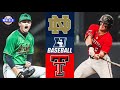 Notre dame vs texas tech highlights  statesboro regional final  2022 college baseball highlights