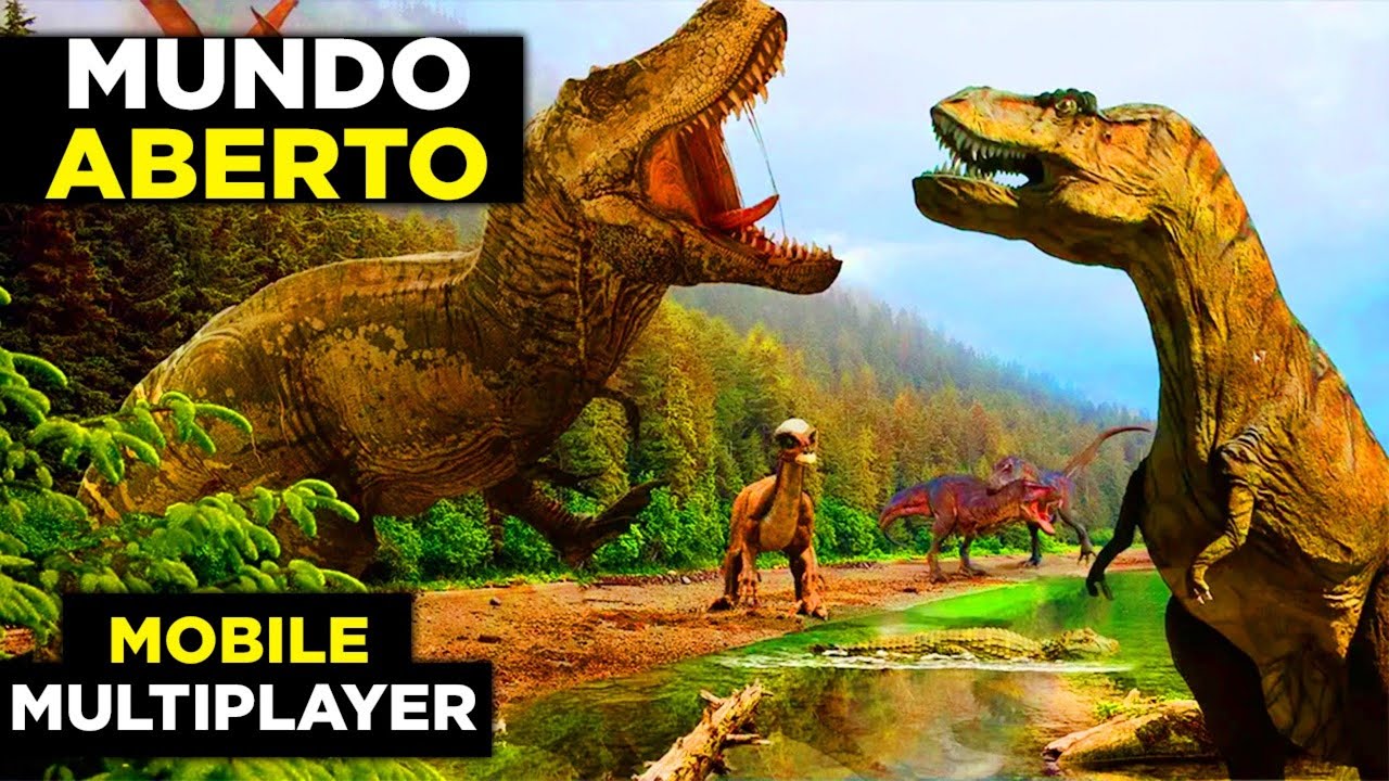 Novo Jogo Brasileiro de Dinossauro! Sobrevivendo e Caçando Comida