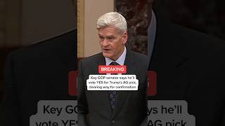Key GOP senator says he'll vote YES for Trump's AG pick, clearing way for confirmation