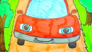 How To Draw A Cartoon Car
