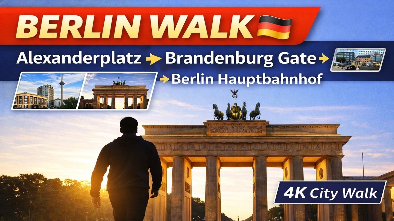 Berlin Walking: Alexanderplatz → Brandenburg Gate → Berlin Hauptbahnhof #berlin #germany #vlog