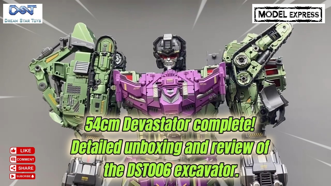 54cm Devastator complete! Unboxing and review of the DST006