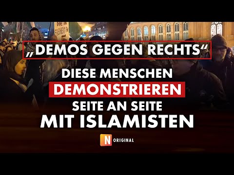 „Demos gegen Rechts“ Diese Menschen demonstrieren Seite an Seite mit Islamisten