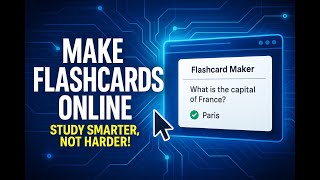 🧠 Make Flashcards Online – Study Smarter, Not Harder! for FREE screenshot 5
