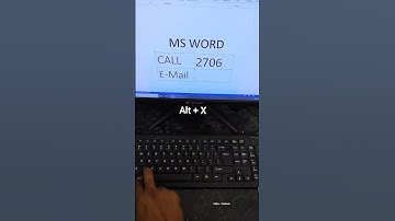Call and Email Symbol in MS Word. #computer#tricks