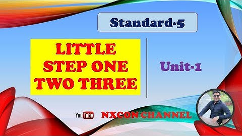 standard 5 unit 1 # little staps one two three # i have little shop rymes # english ko gujarati.