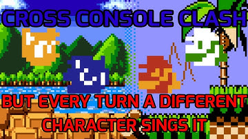 (FNF BETADCSI) Cross Console Clash, but every turn a different character sings it