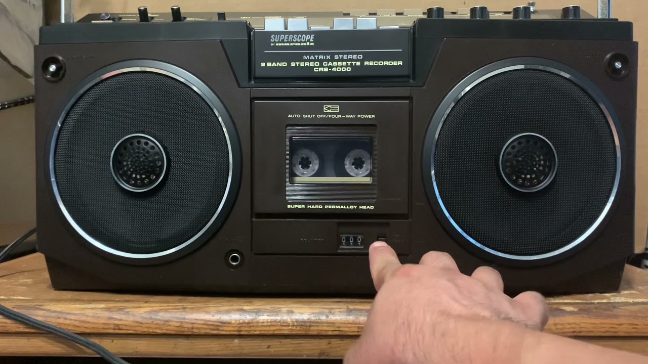 Marantz CRS-4000 boombox ghettoblaster - YouTube