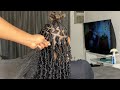 DISTRESSED FAUX LOCS TUTORIAL Very Detailed/ Using Spring Twist Hair #DISTRESSEDBOBLOCS