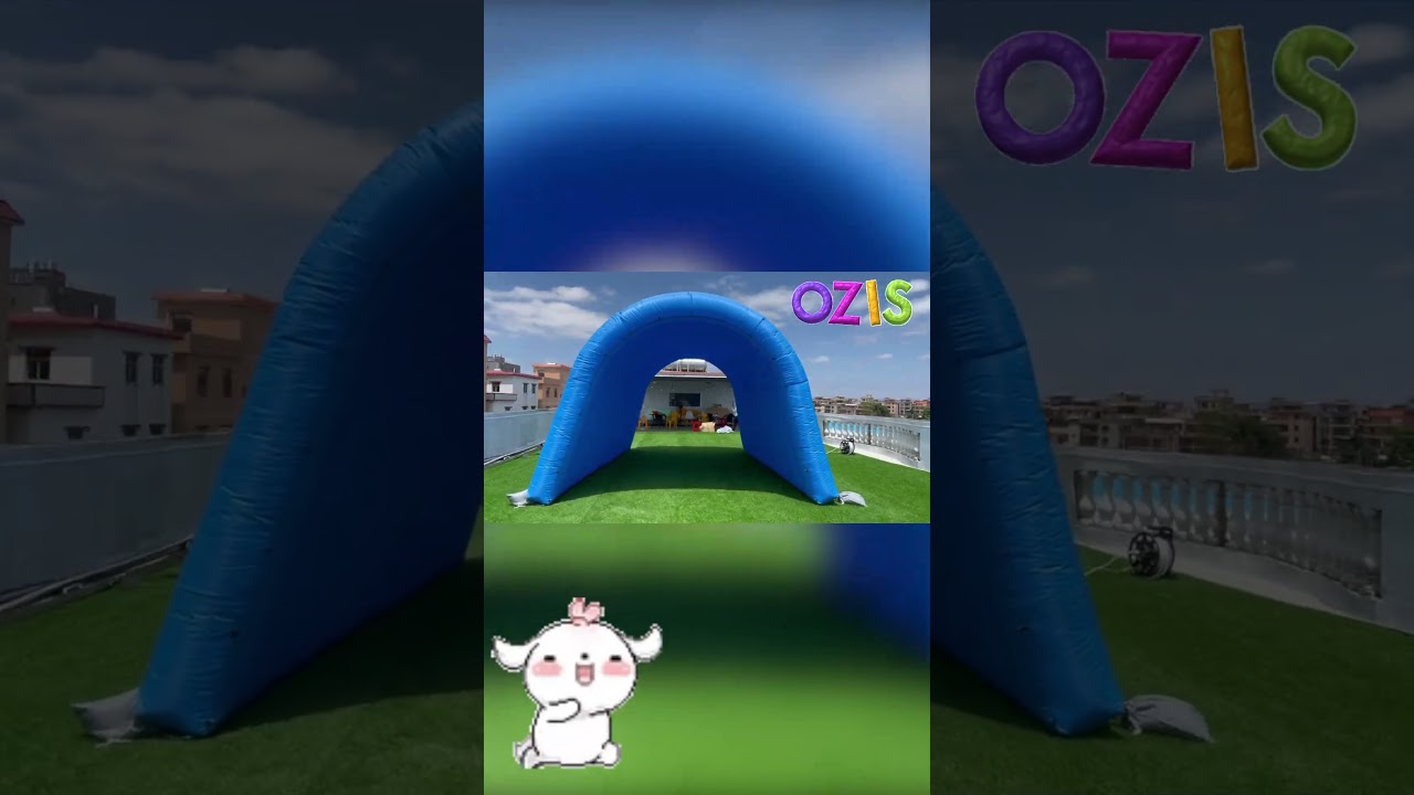 OZIS inflatable Tunnel Goes From Flat to Play-Ready in Seconds