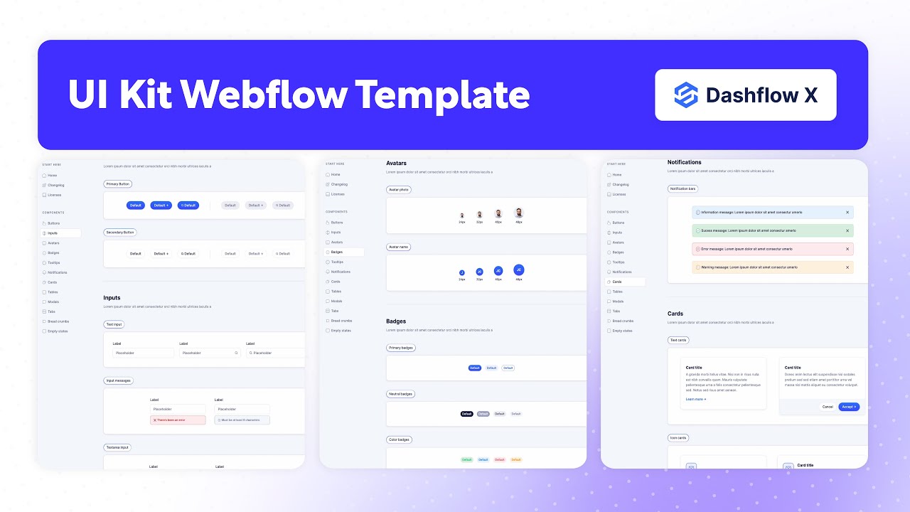 UI Kit Website Template | Dashflow X - BRIX Templates - YouTube