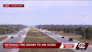 Big Cypress National Preserve wildfire spreads to 30,000 acres, no containment