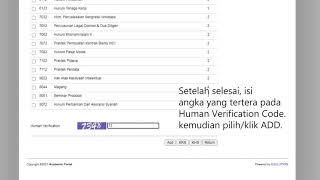 Tutorial Pengisian KRS Mahasiswa Di Portal Akademik Mahasiswa