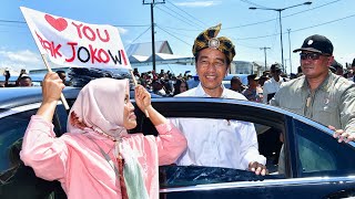 Kunjungi Pasar Laino Raha, Presiden Jokowi Disambut Lautan Masyarakat Muna, Kab. Muna, 13 Mei 2024