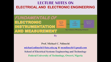 Fundamentals of Electronic Instrumentation and Measurement. Engineering Lecture Series Module 039