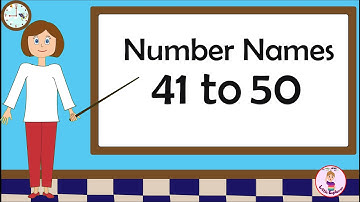 Number spelling 41-50, Number Name 41 to 50 | Counting with Spelling