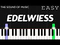 Edelweiss from the sound of music  easy piano tutorial