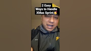 2 EASY WAY TO HANDLE X-MAS SPRINT I scrum master interview questions and answers
