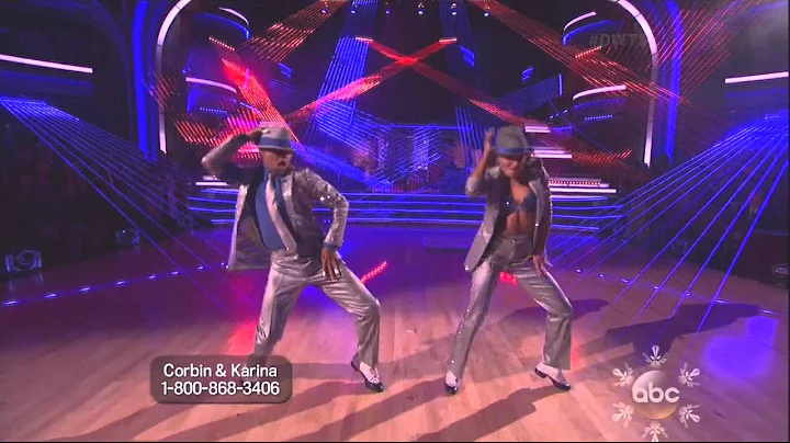 Karina Smirnoff and Corbin Bleu dancing Freestyle ...