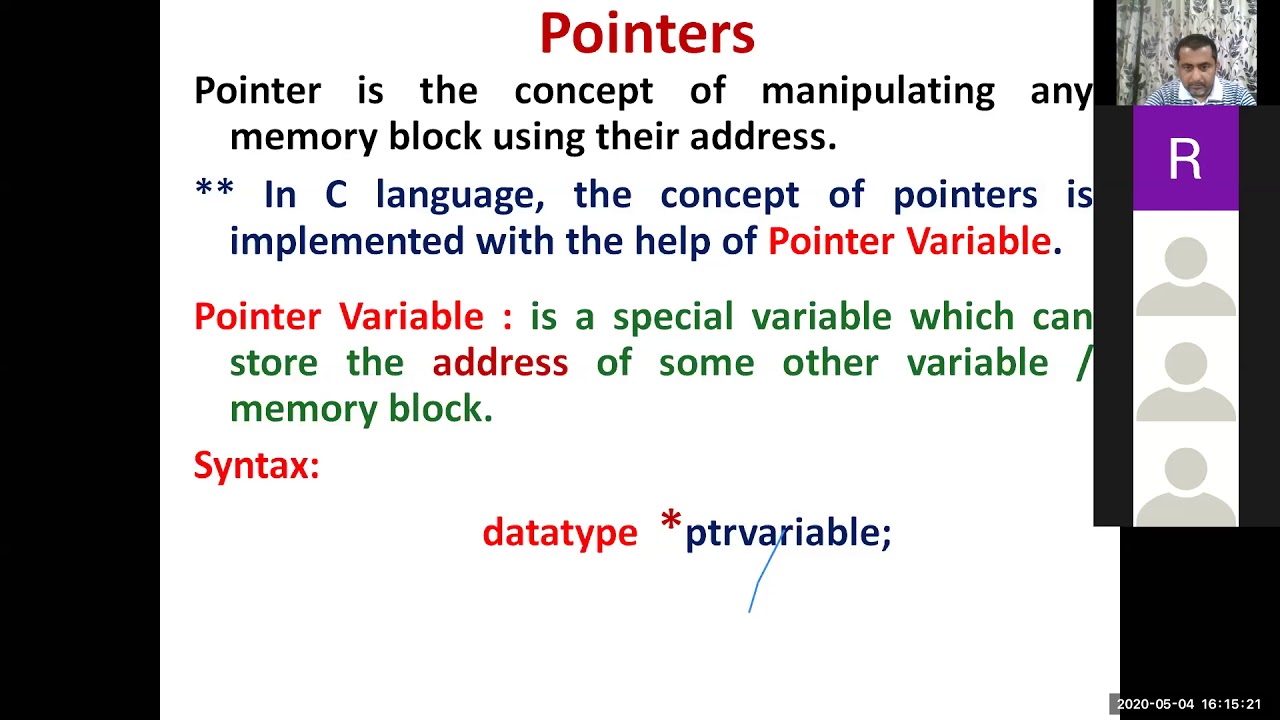 Pointers Series 1 : Programming In C - YouTube