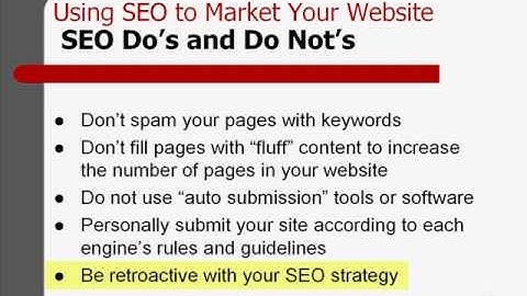 Using SEO to Market Your Website Part 12
