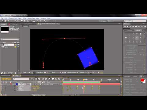 60 Second After Effects Tutorial : Adjust Animation Speed by Scaling Keyframes -HD-
