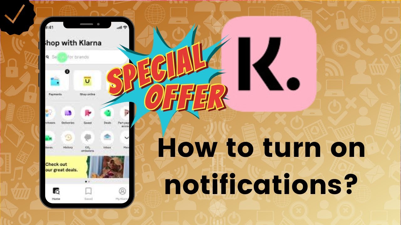How to turn on the offers and surprises notifications on Klarna? YouTube