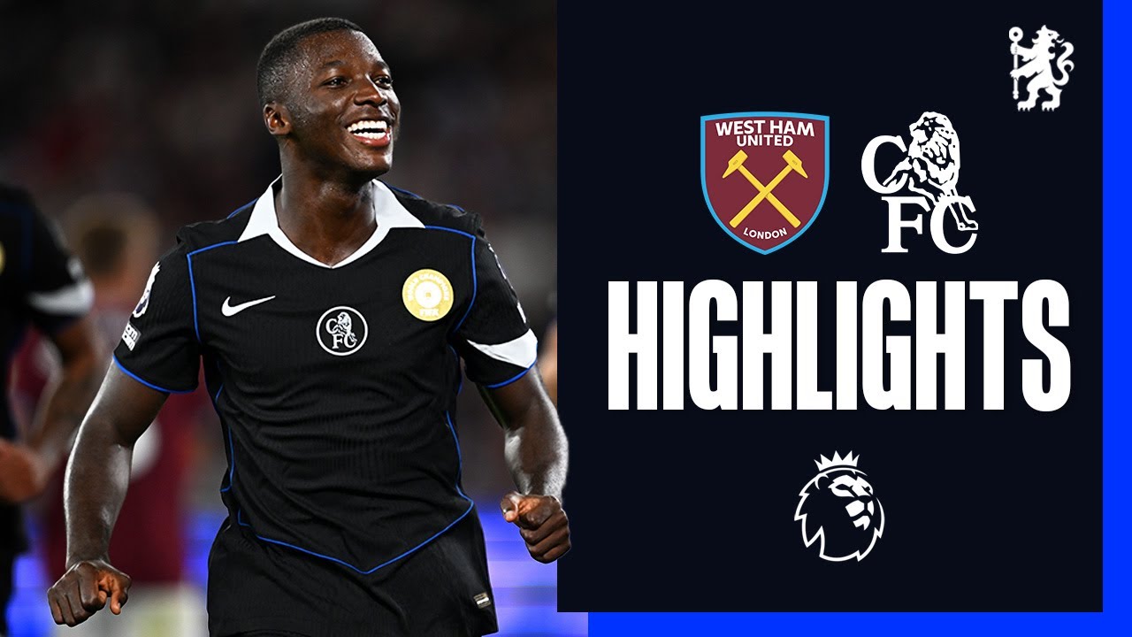 Video highlights for West Ham 1-5 Chelsea